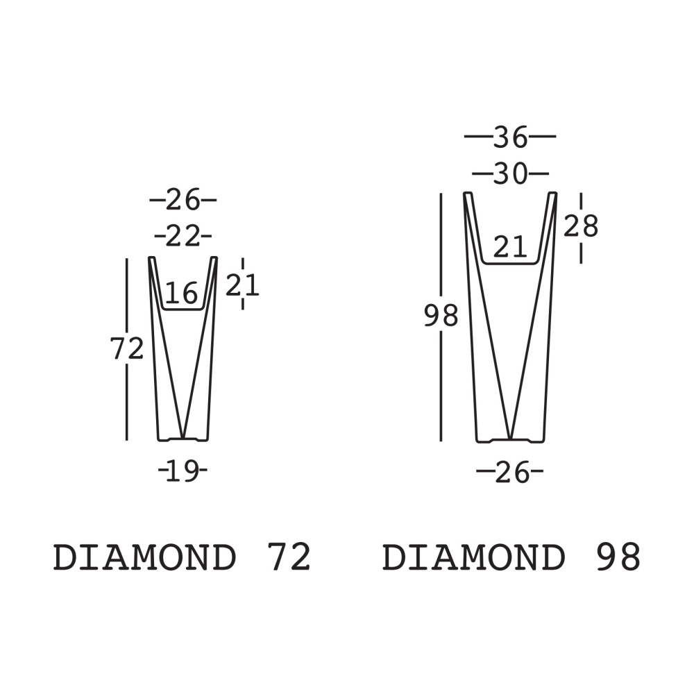 Вуличне кашпо Diamond 72