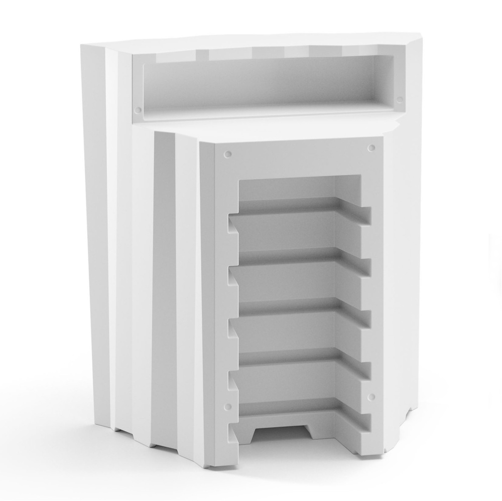 Modular bar counter corner Frozen Corner