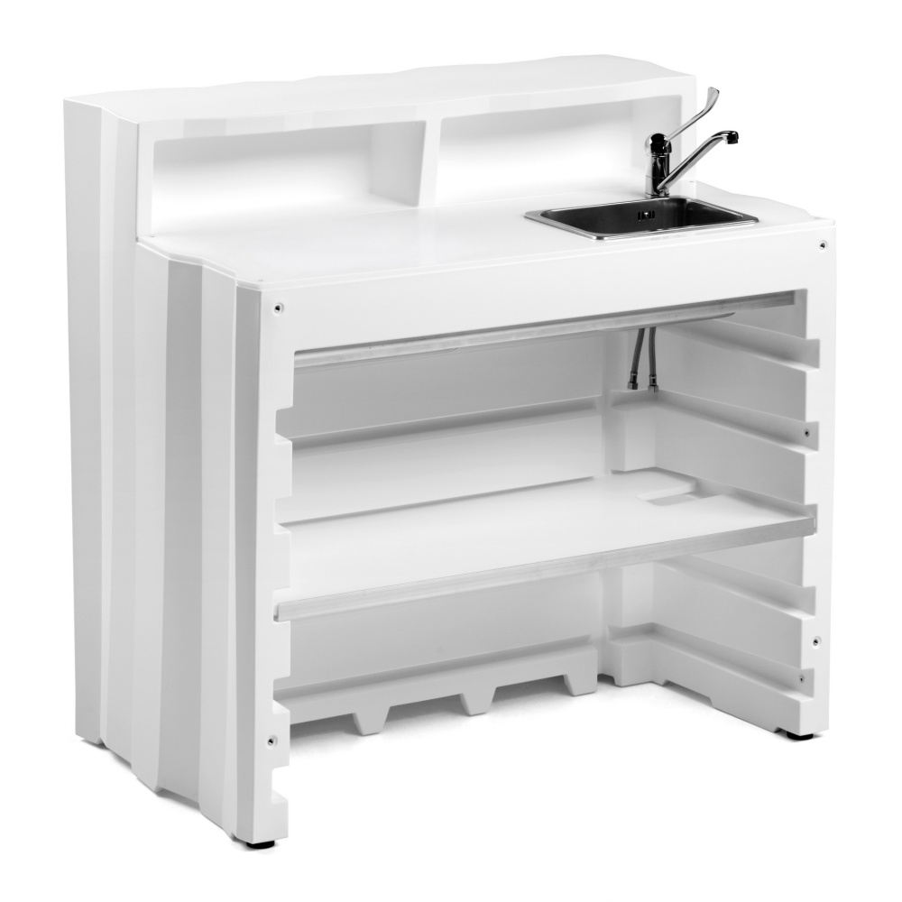 Modular bar counter central Frozen Desk