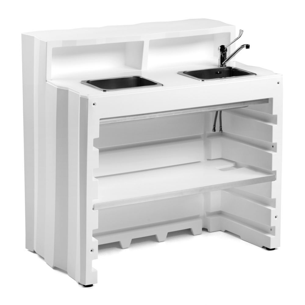 Modular bar counter central Frozen Desk