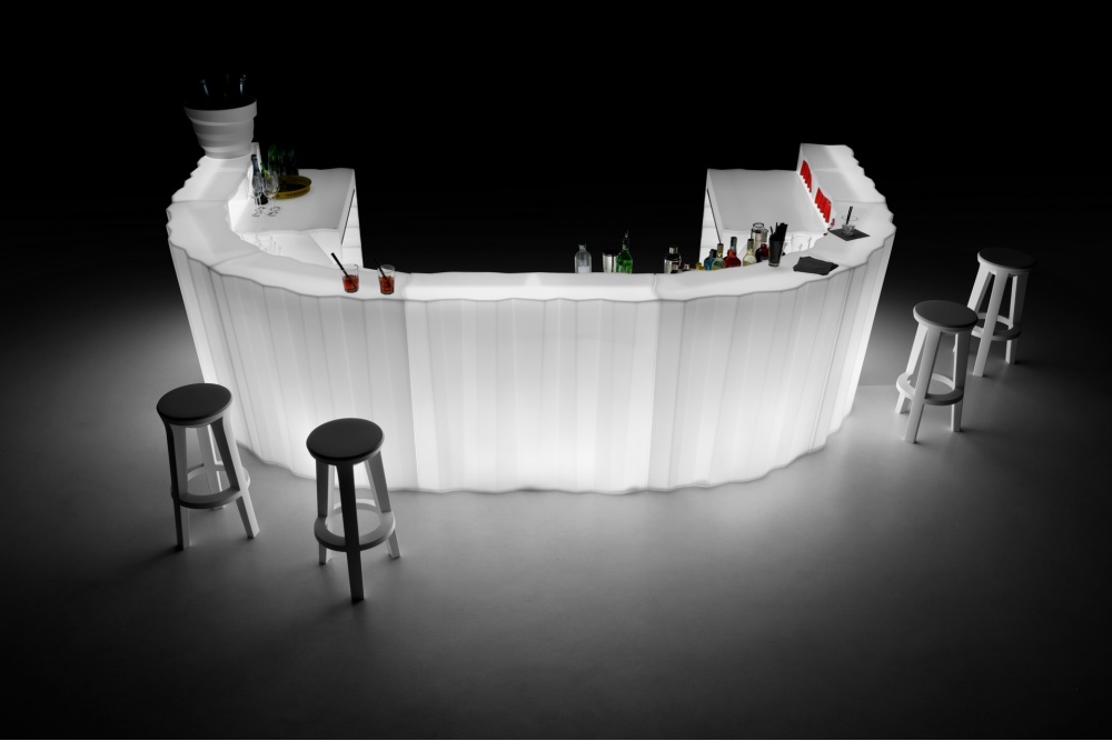 Modular bar counter corner Frozen Corner