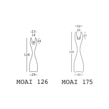 Ваза для рослин Moai 126