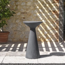 Table haute en plastique Ø60 Fade Bar