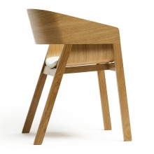 Cafe beech chair with solid or upholstered seat B-400 Merano