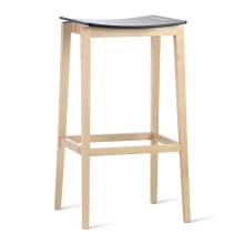 Counter stool in wood made of beech or oak C-Stockholm