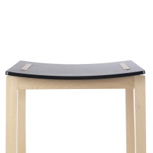 Counter stool in wood made of beech or oak C-Stockholm