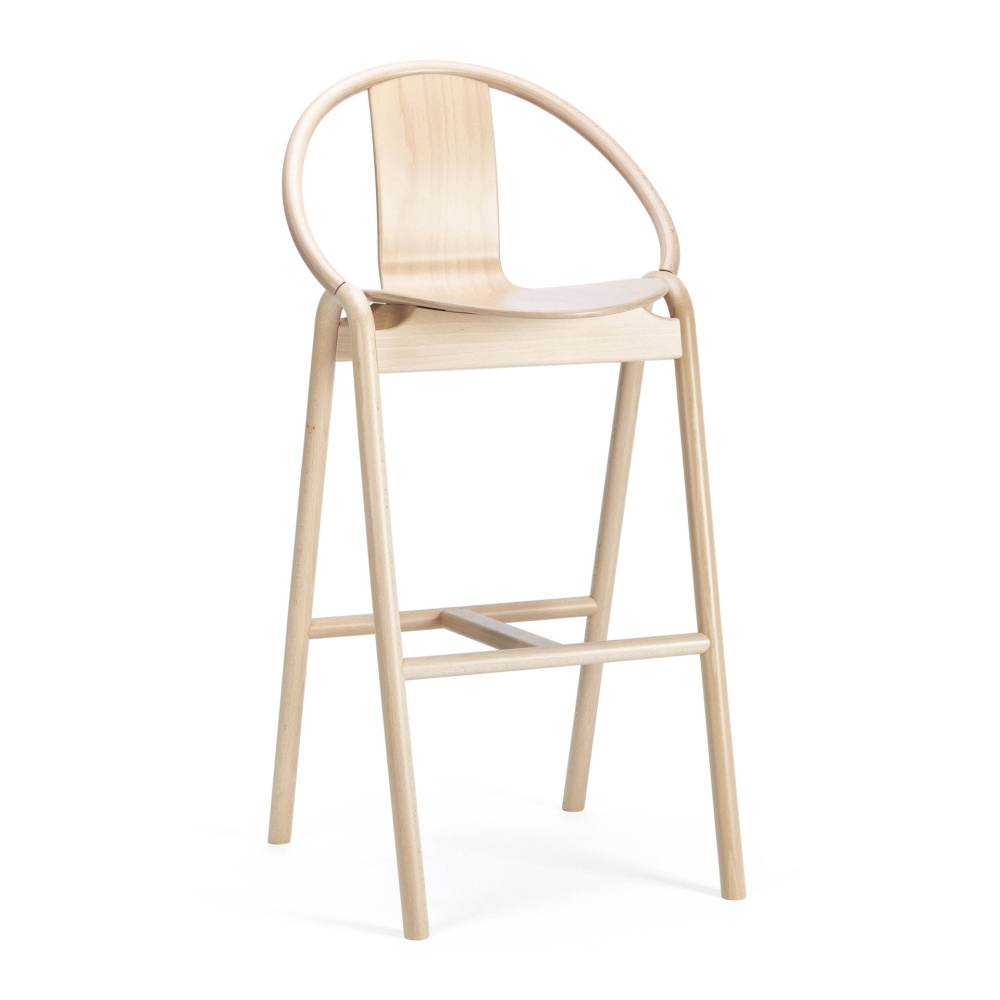 Scandinavian solid beech high stool H-311 Again Scandinavian solid beech high stool H-311 Again