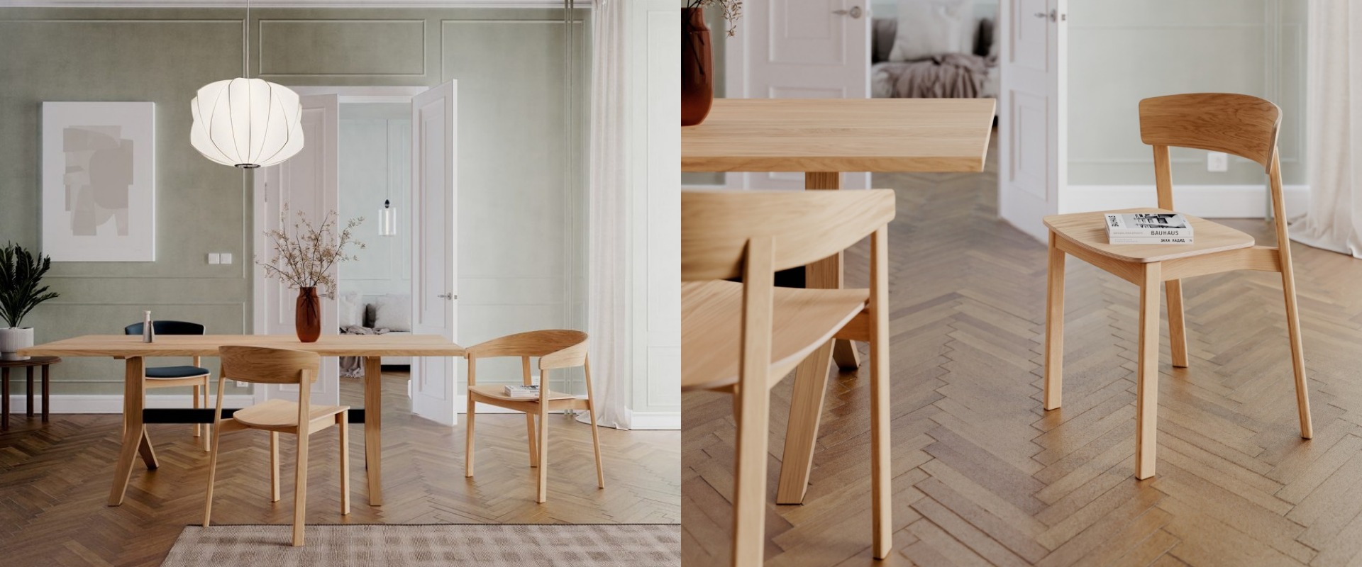 Nord wooden chair – iSaloni 2024