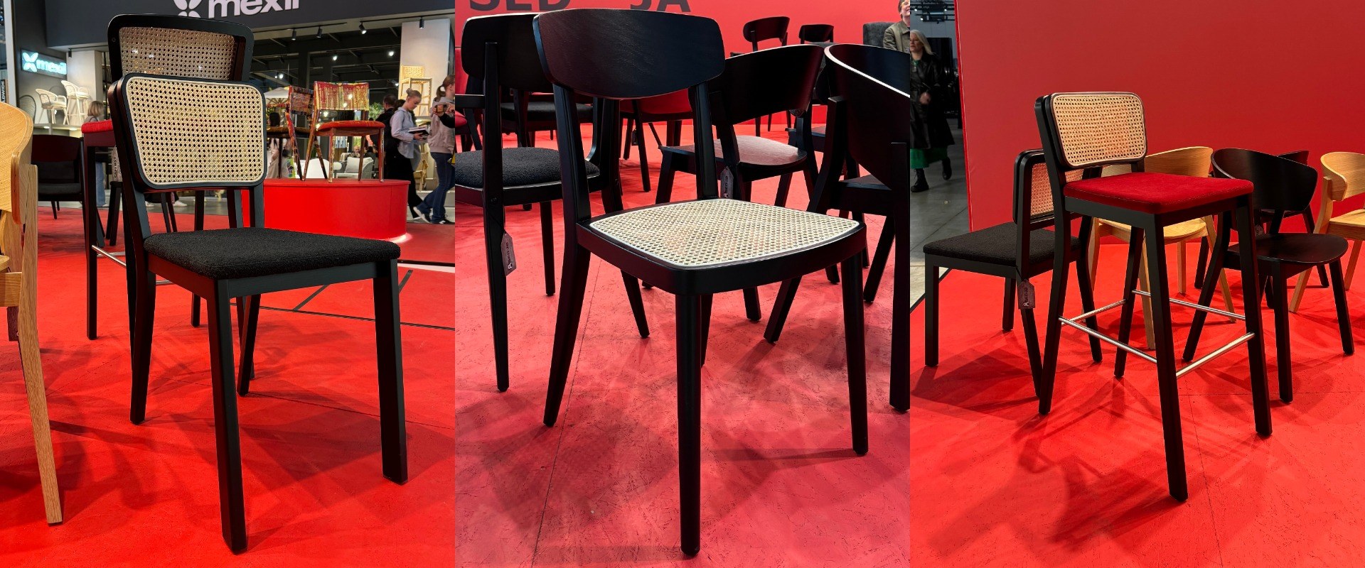 Safi and Classica caned chairs – iSaloni 2024